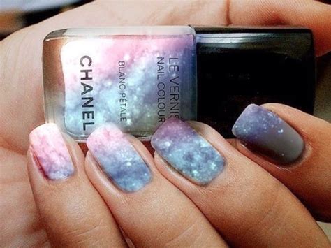 chic chanel galaxy nails|elegant chanel nails.